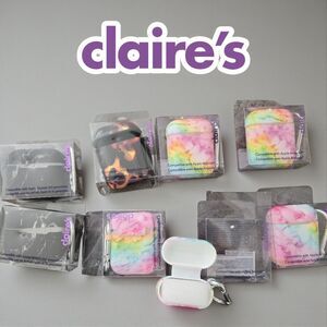 Variety Claire’s AirPods Case Marble Rainbow Silicone Cute Covers – Choose 1